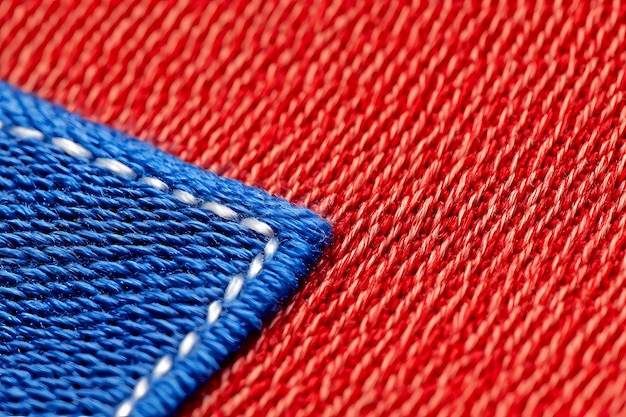 Детали строчек в крупном плане